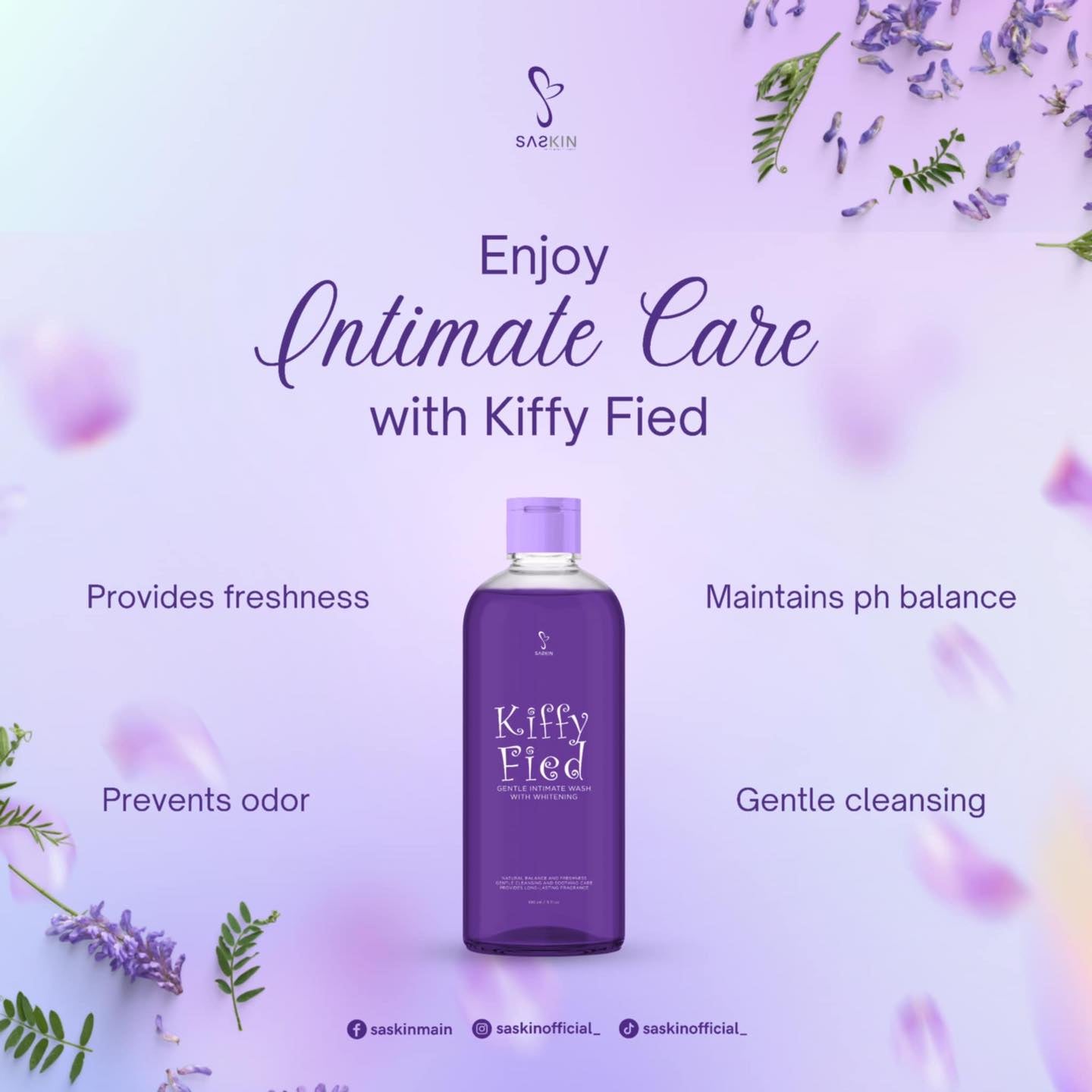 Saskin Kiffyfied Gentle Intimate Wash 150ml