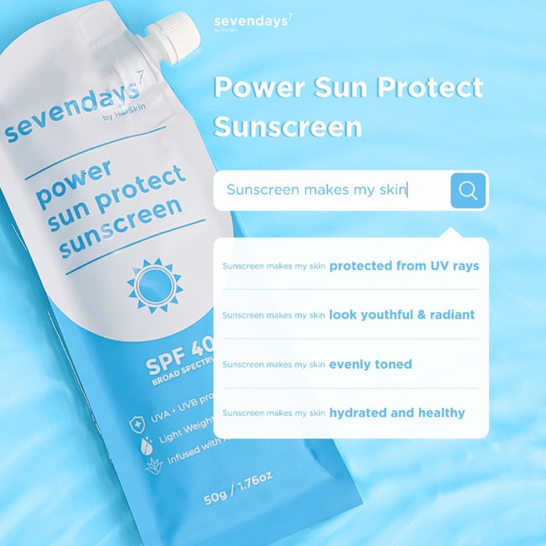 SevenDays Power Sun Protect Sunscreen SPF40 UVA+UVB by HerSkin 50g