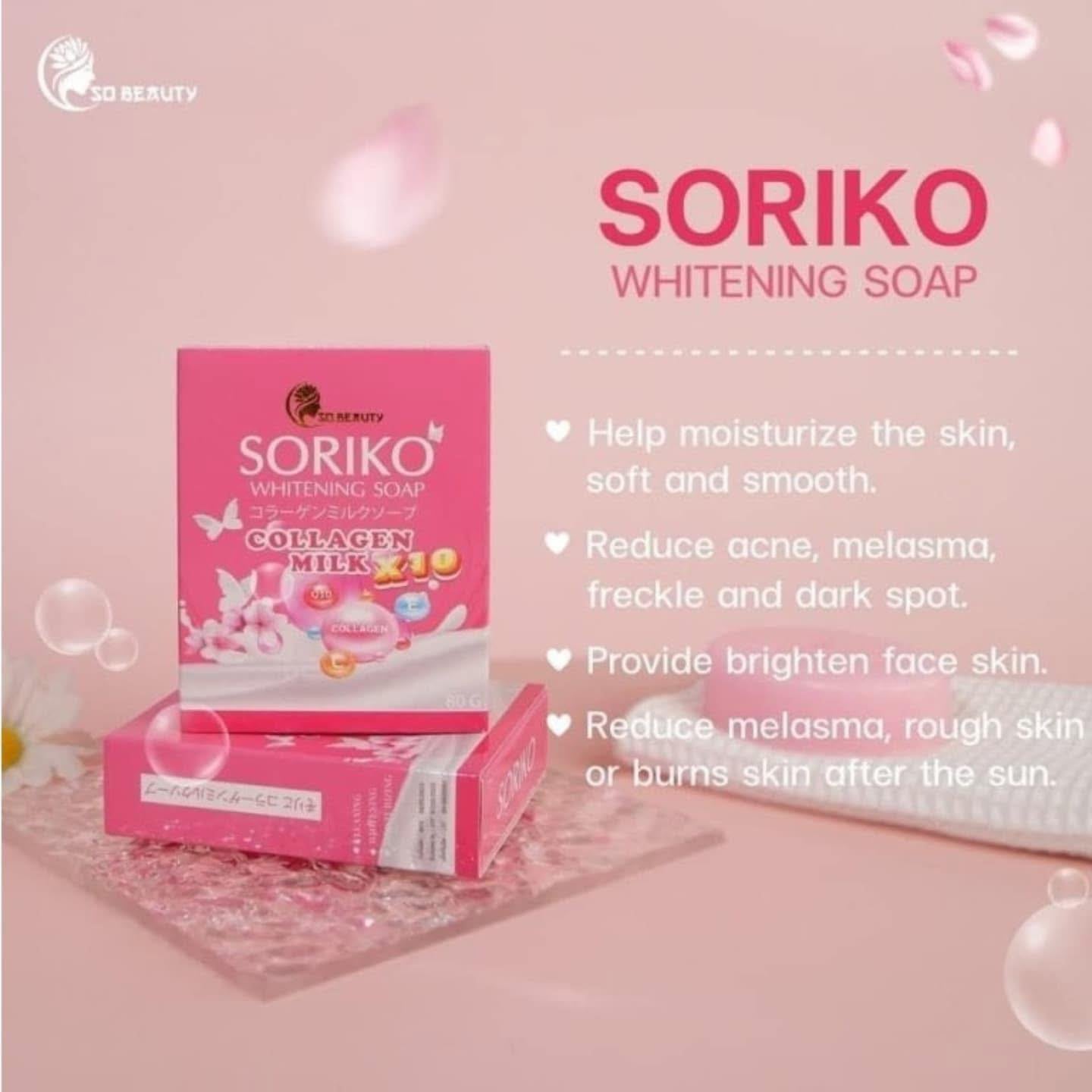 Soriko Whitening Soap (Collagen Milk) 80g