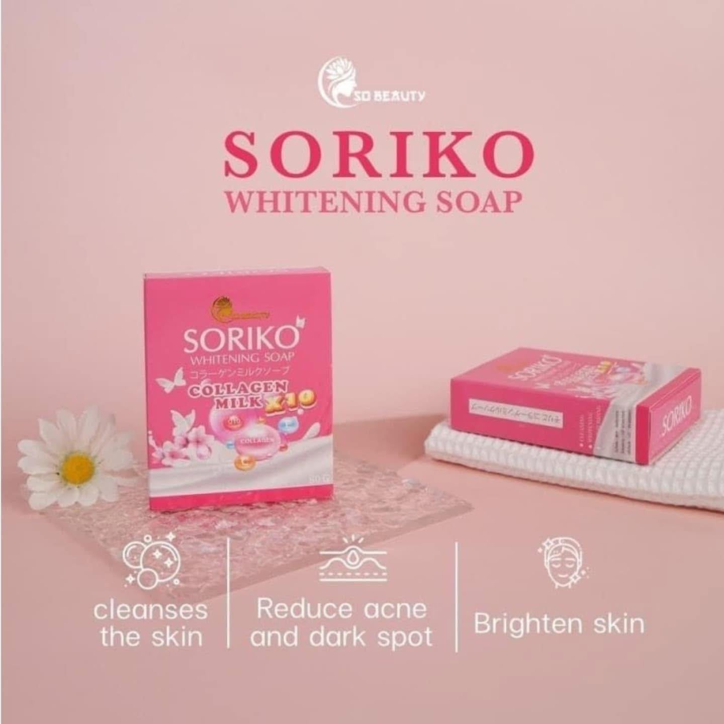 Soriko Whitening Soap (Collagen Milk) 80g