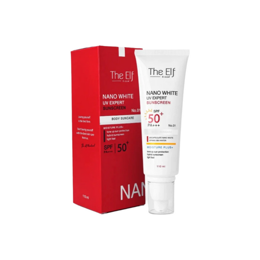 THE ELF Nano White UV Expert Sunscreen Body Suncare SPF50+ PA+++ 110ml (No.01)