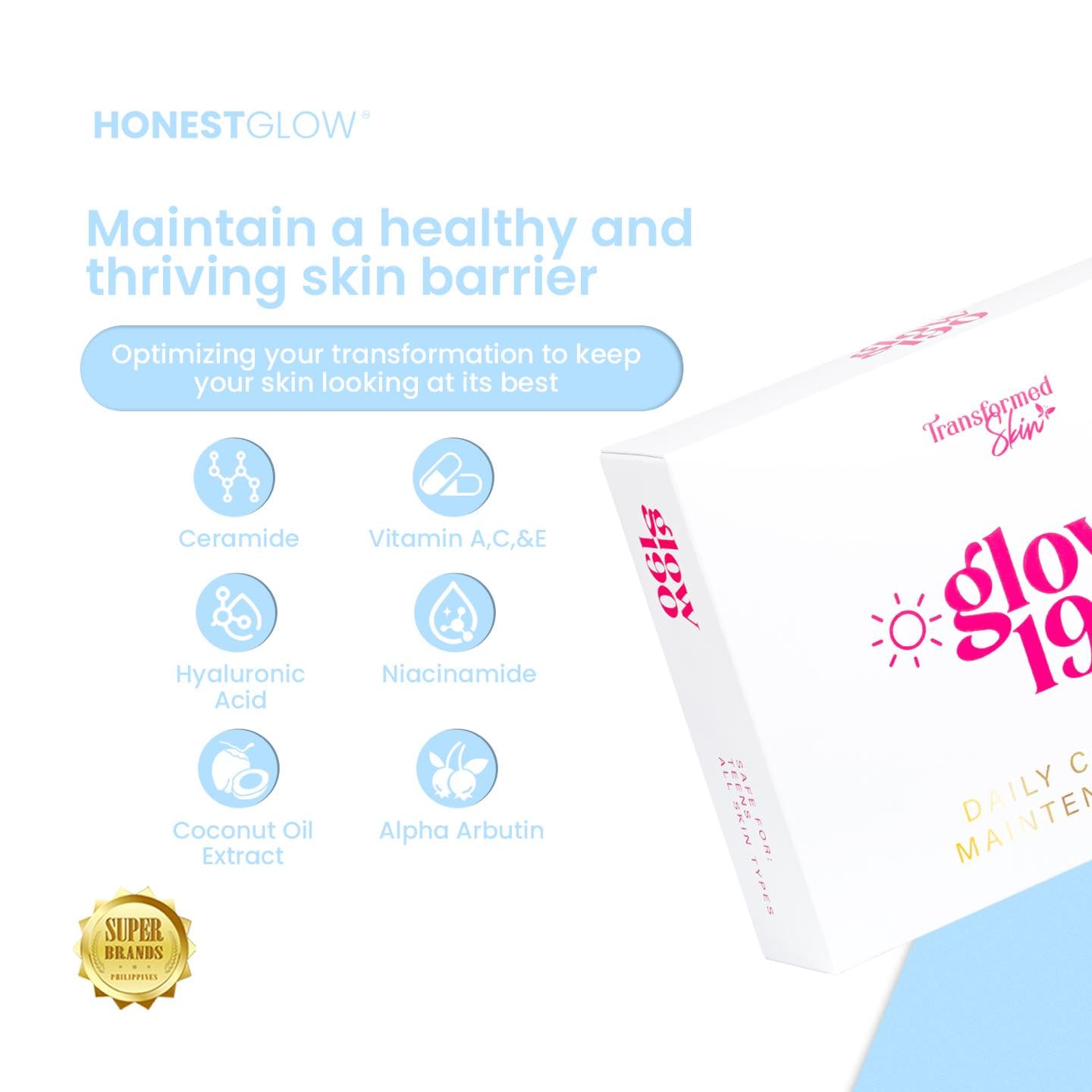 Transformed Skin Glow 190 Maintenance Kit by Honest Glow