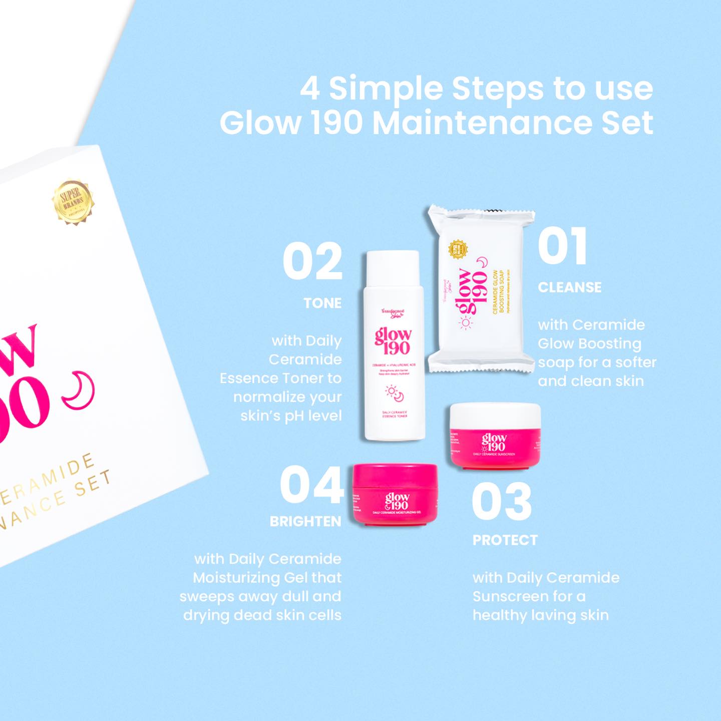 Transformed Skin Glow 190 Maintenance Kit by Honest Glow