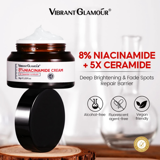 VIBRANT GLAMOUR 8% Niacinamide Cream (5X Ceramide + a-Arbutin) 30g