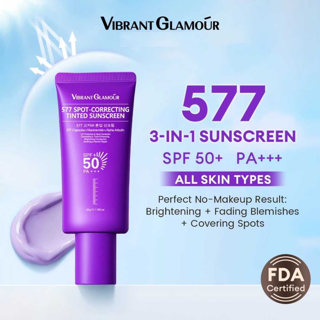 VIBRANT GLAMOUR Tinted Sunscreen SPF50+ PA++ (577 Spot-Correcting) 50g