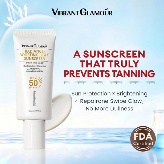 VIBRANT GLAMOUR Radiance-Boosting Light Sunscreen (SPF50+ PA++++) 50ml