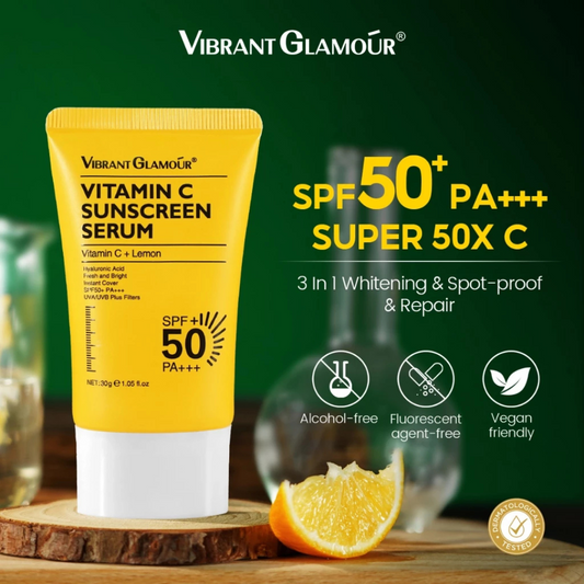 Vibrant Glamour Vitamin C Sunscreen Serum (Vitamin C + Lemon) 30g