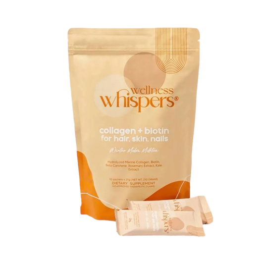 WELLNESS WHISPERS Collagen + Biotin (Winter Melon Milk Tea) - 10 Sachets