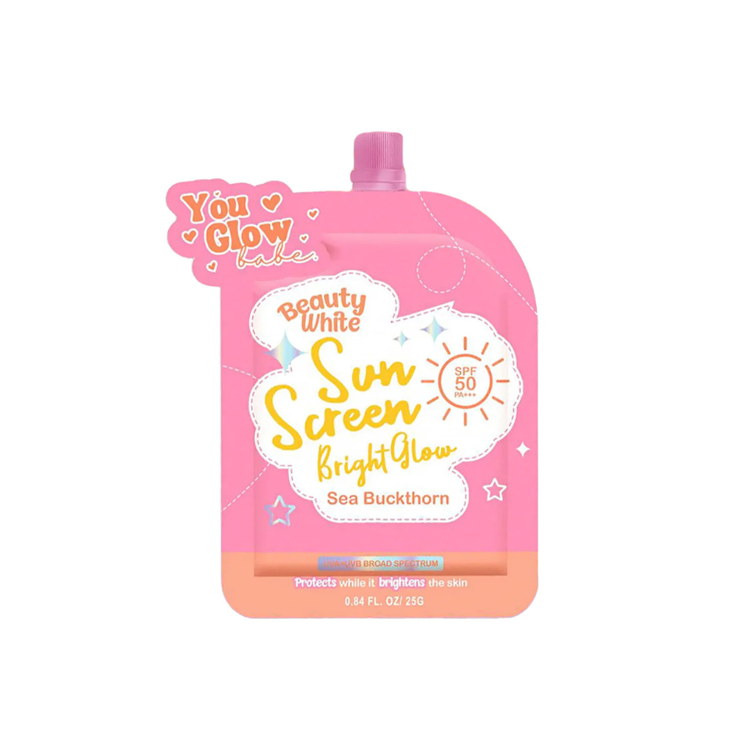 YOU GLOW BABE Beauty White Sunscreen Bright Glow (SPF 50 PA+++) 25g