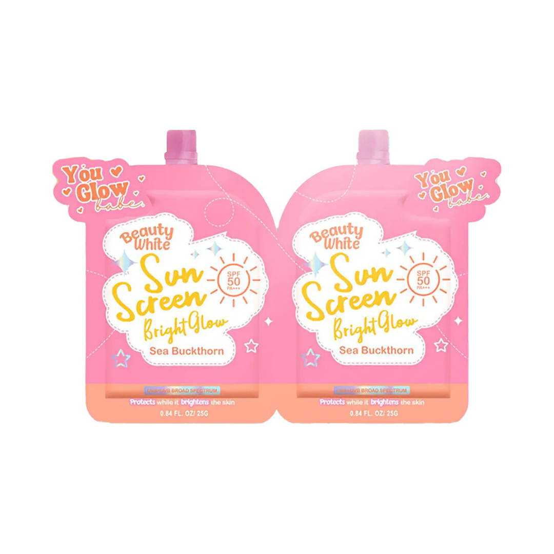 YOU GLOW BABE Beauty White Sunscreen Bright Glow (SPF 50 PA+++) 25g | Choose Option