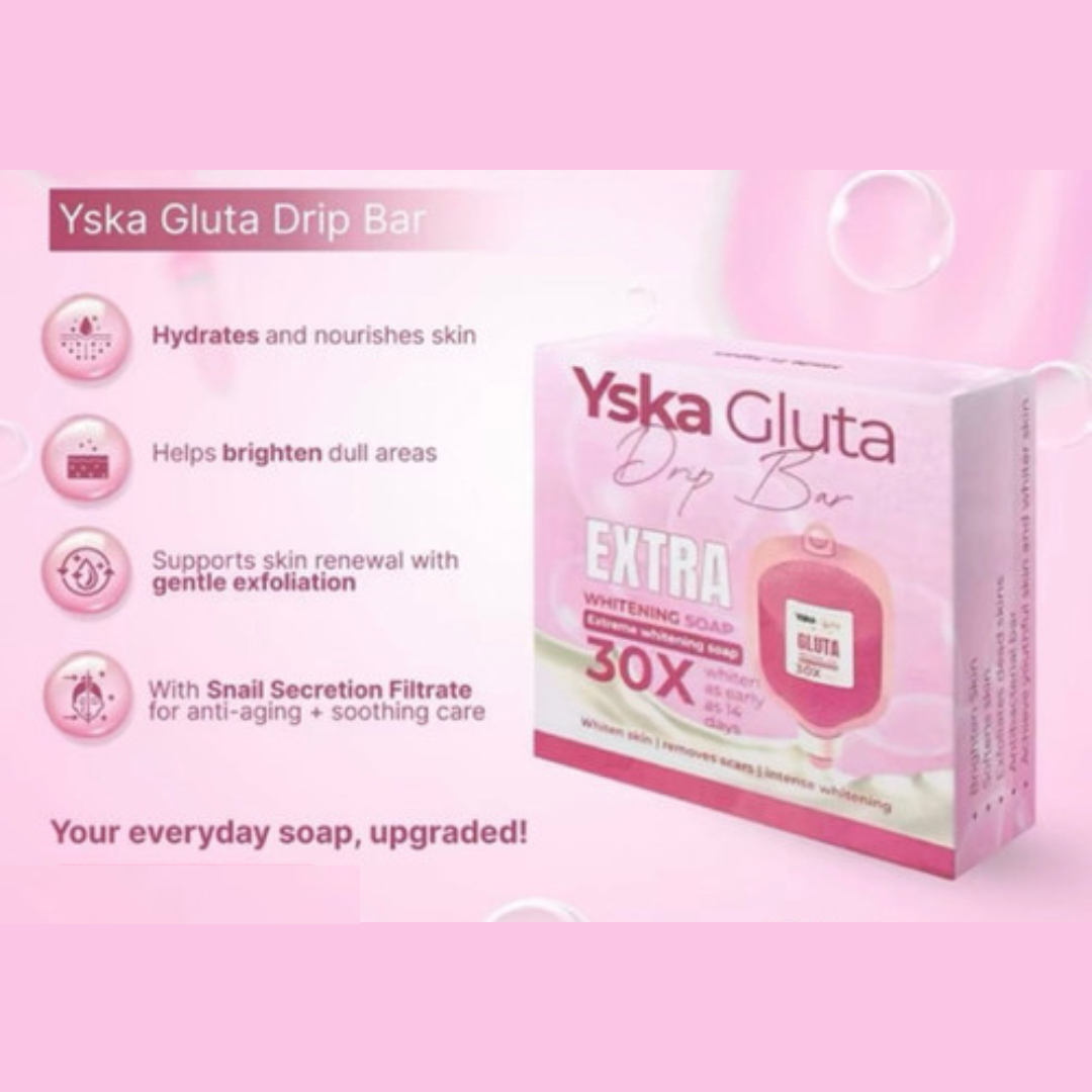 YSKA GLUTA Drip Bar Expre Whitening Soap 70g