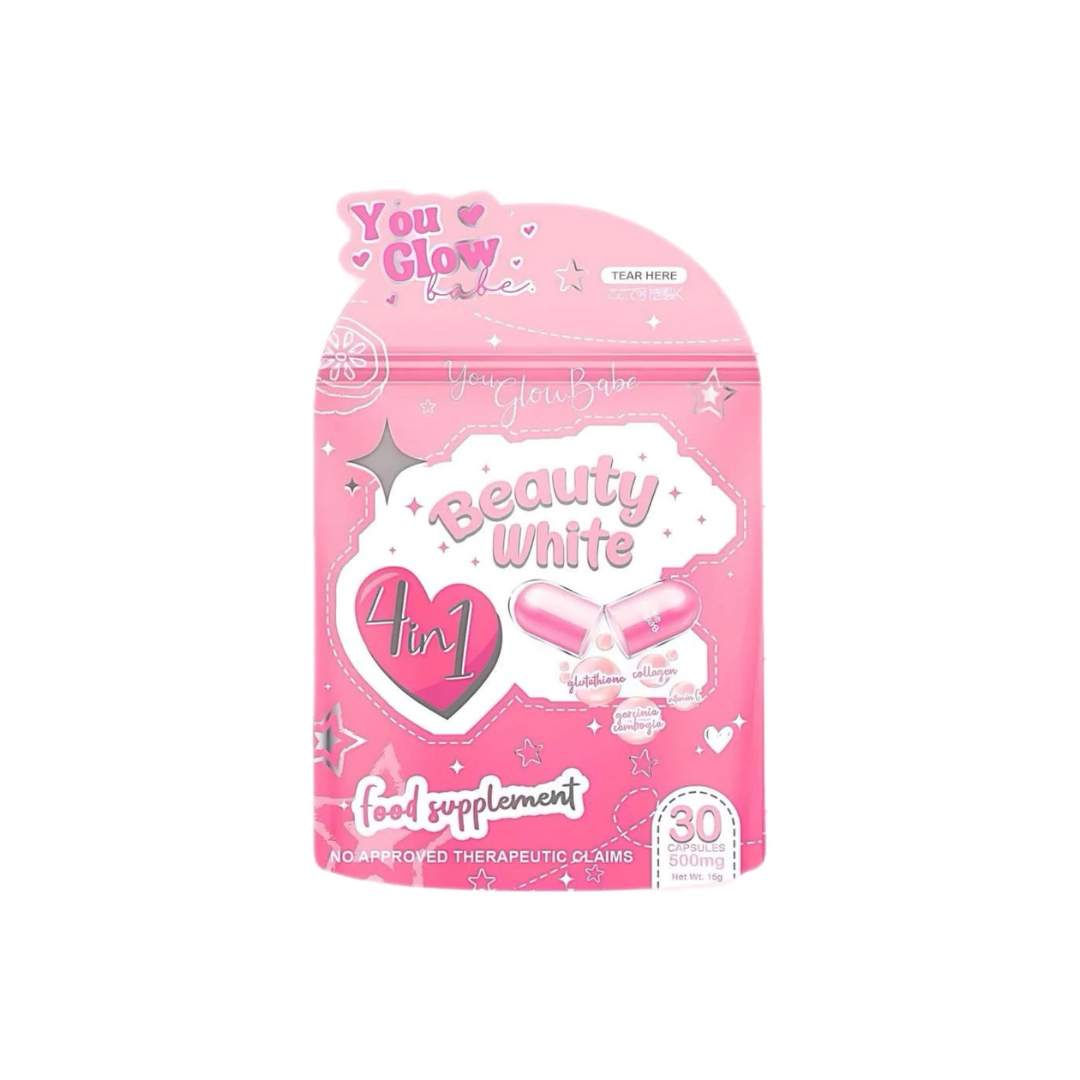 You Glow Babe Beauty White 4in1 (Glutathione, Collagen, Vitamin C) - 30 Capsules