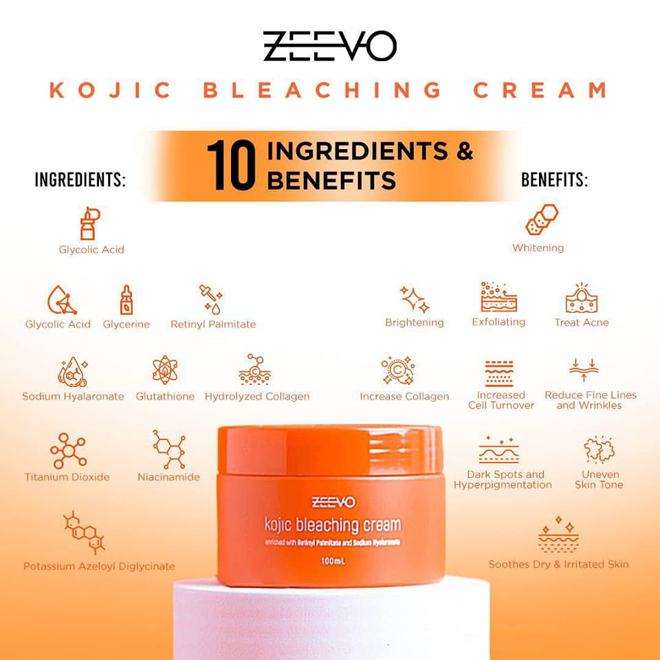 Zeevo Kojic Bleaching Cream 100mL