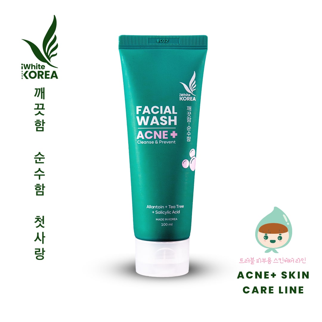 iWhite Korea Facial Wash Acne+ (Cleanse & Prevent) 100ml