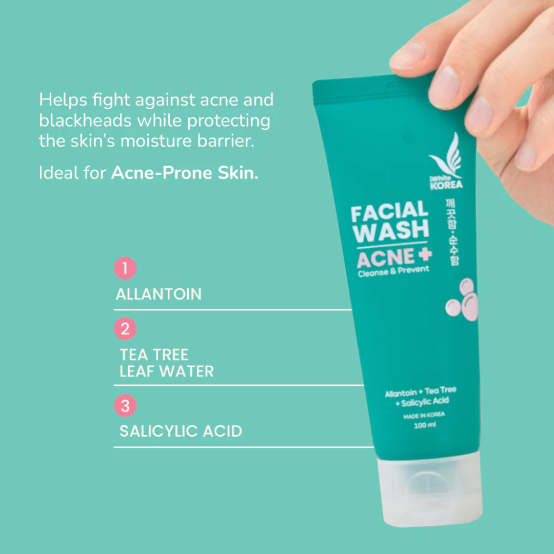 iWhite Korea Facial Wash Acne+ (Cleanse & Prevent) 100ml
