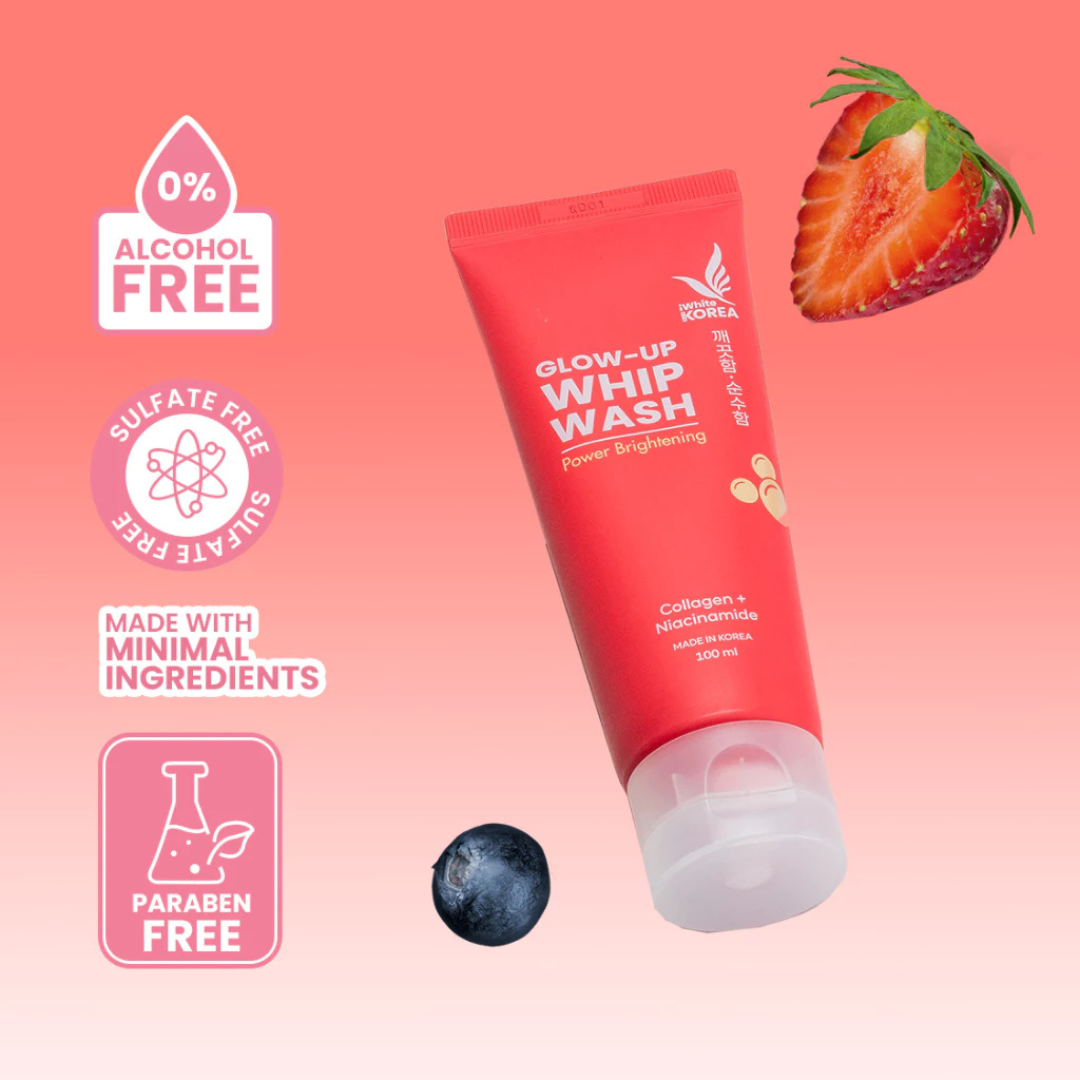 iWhite Korea Glow-Up Whip Wash (Power Brightening) 100ml