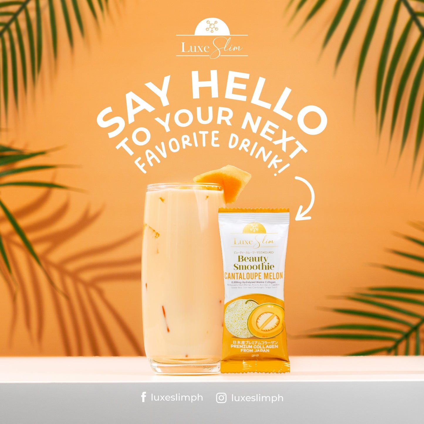 LUXE SLIM Beauty Smoothie (Cantaloupe Melon) | Choose Variant