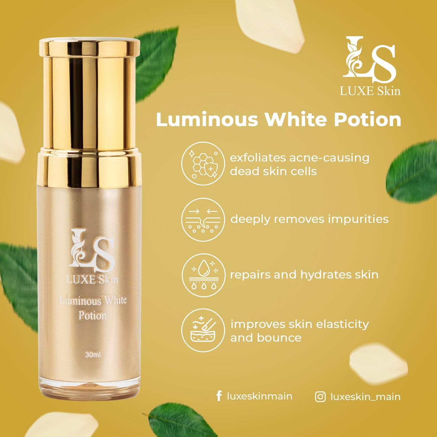 LUXE SKIN Luminous White Potion 30ml