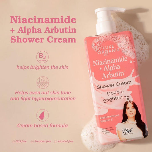 Luxe Organix Niacinamide + Alpha Arbutin Shower Cream
