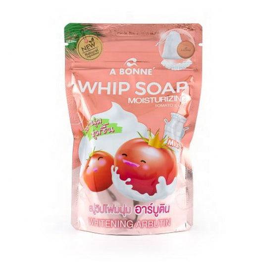 A Bonne Whip Soap Moisturising Tomato & Milk  Whitening Arbutin 100g
