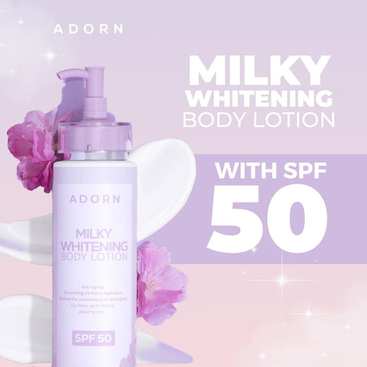 Adorn Milky Whitening Body Lotion SPF50 200mL
