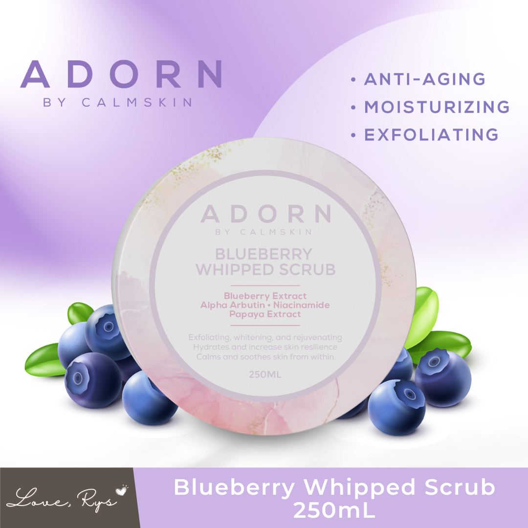 Adorn by CalmSkin Blueberry Whipped Scrub 250mL | Love Rys