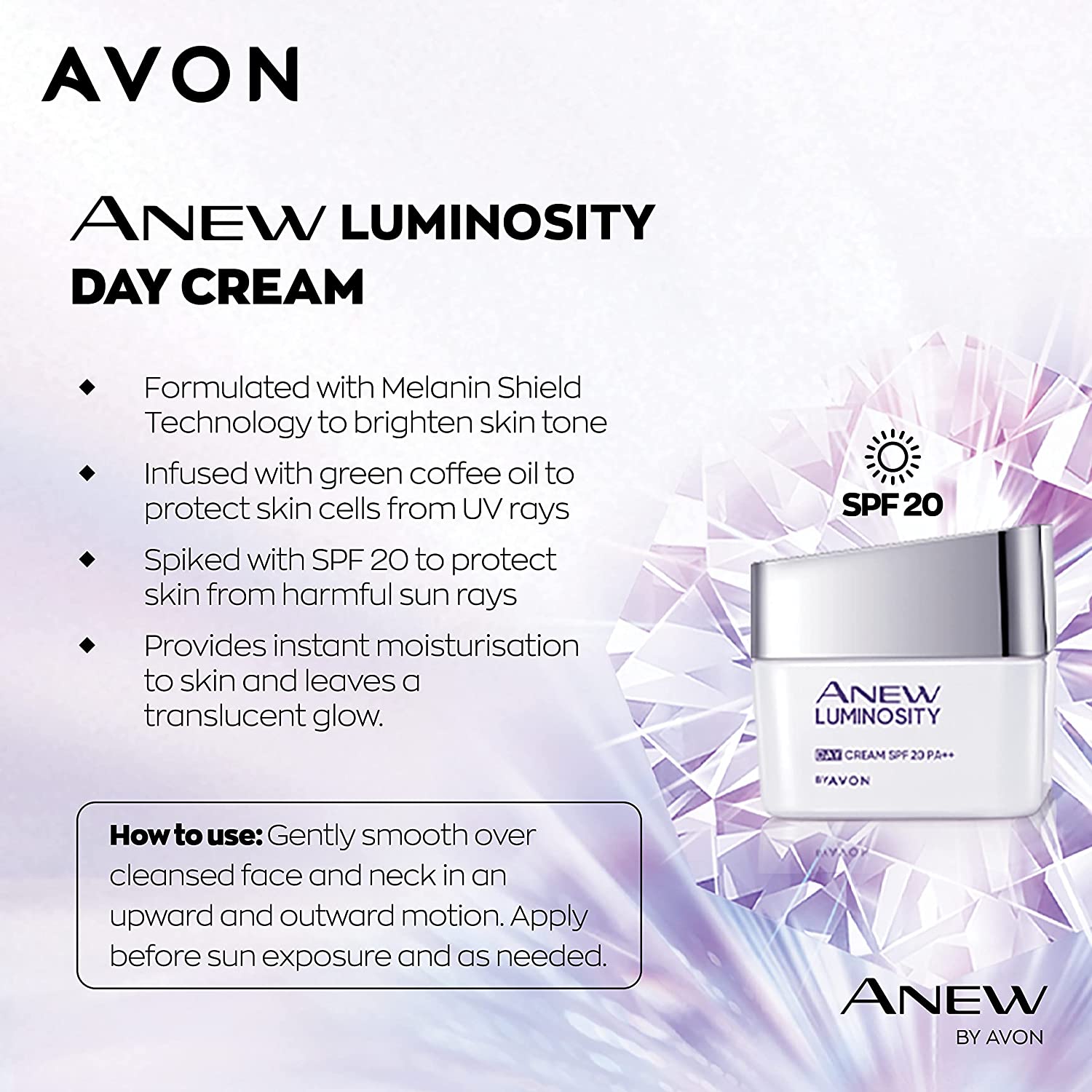 Avon Anew Luminosity Day Cream SPF20 PA++ 50g