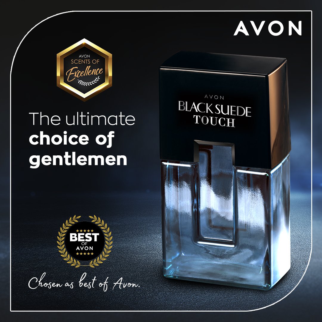 Avon Black Suede Touch Eau de Toilette Spray Perfume 100mL