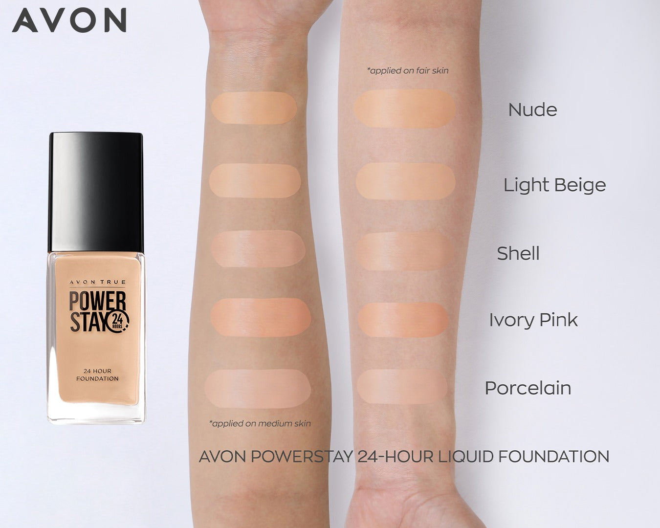 Avon Power Stay 24-Hour Liquid Foundation 30g