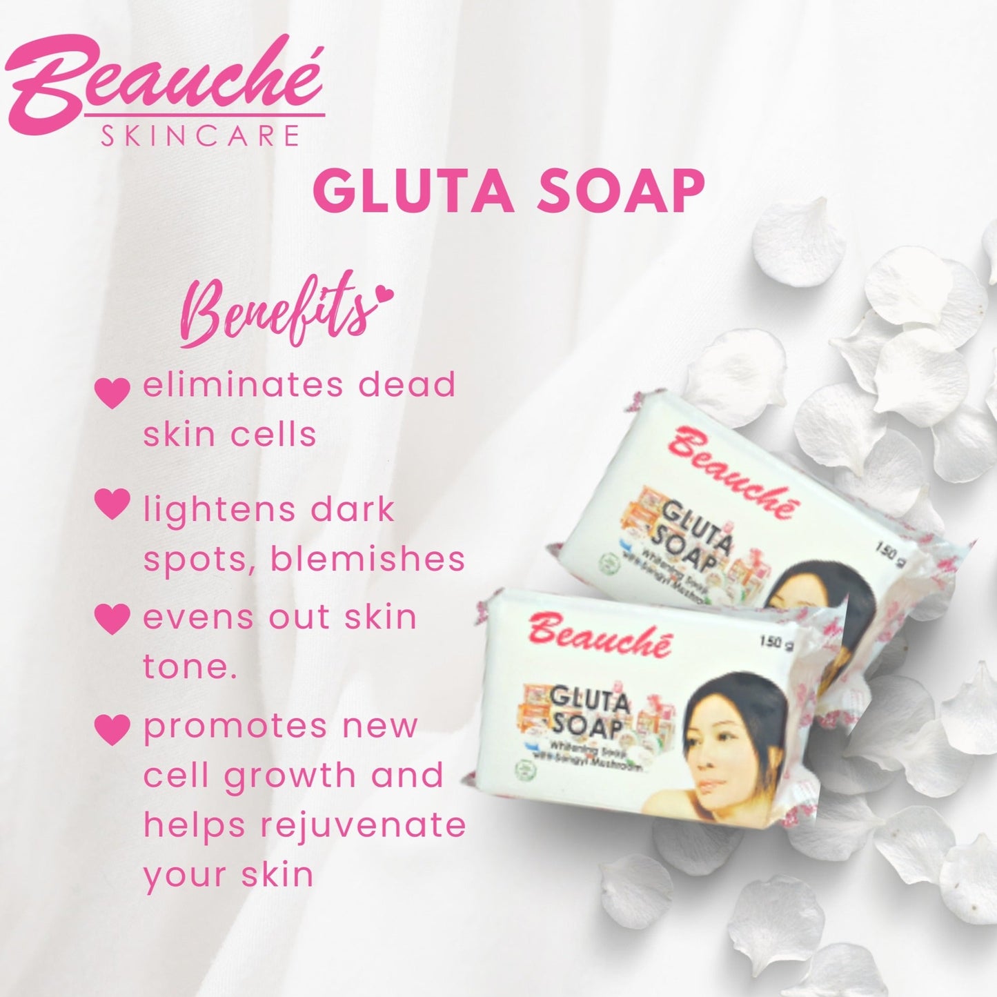 Beauche Gluta Whitening Soap Bar 90g