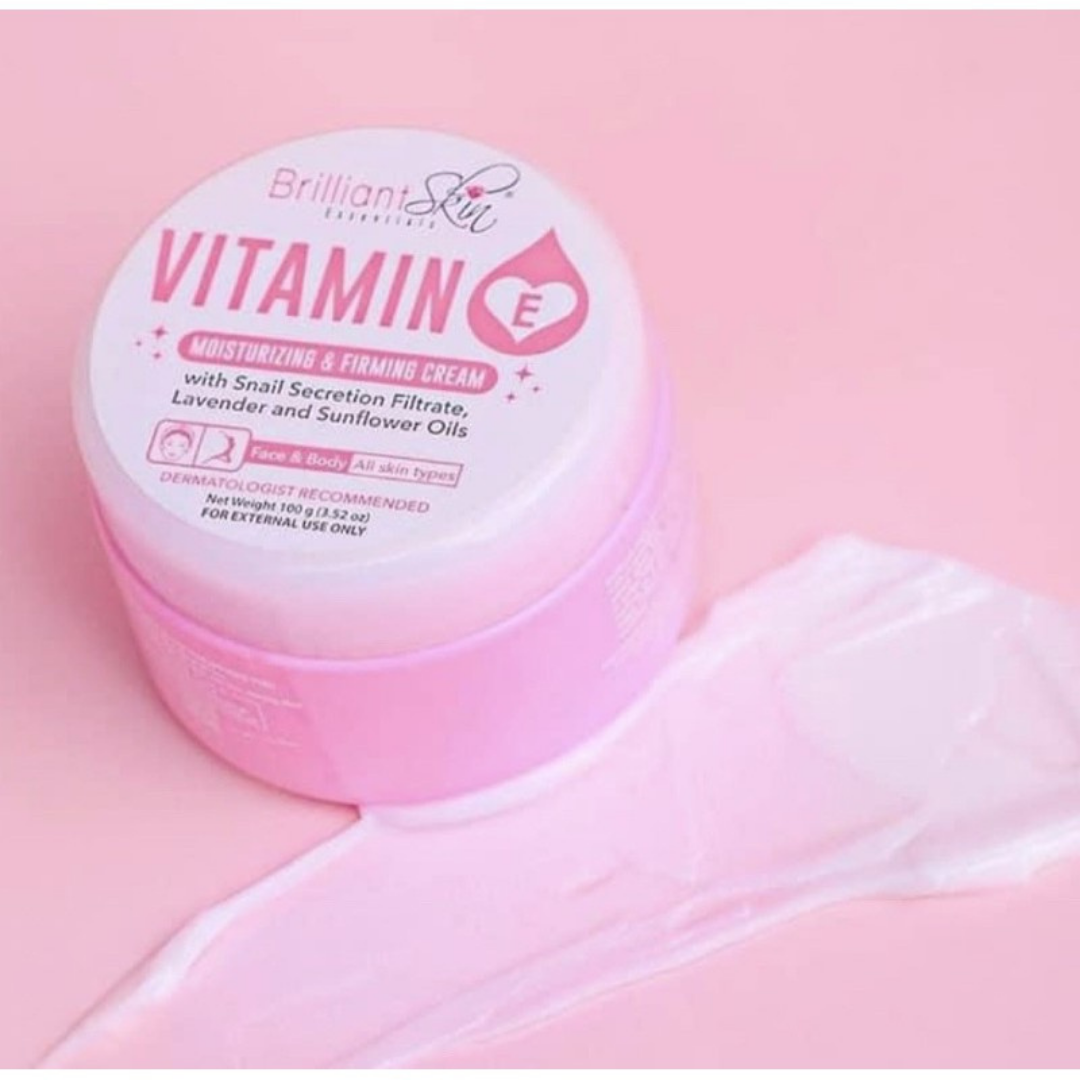 BRILLIANT SKIN Vitamin E Moisturizing & Firming Cream 100g