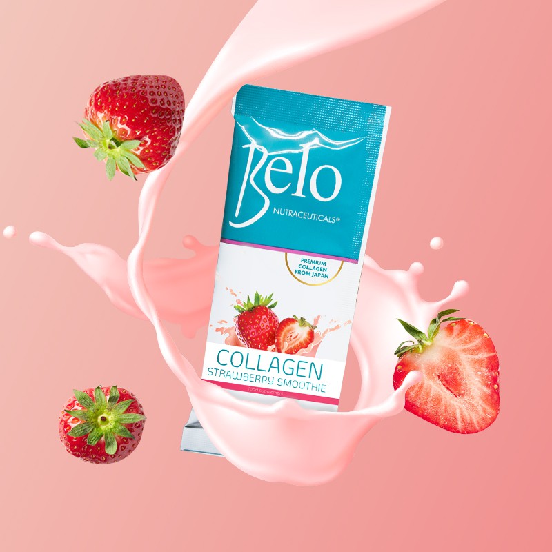 Belo Collagen Strawberry Smoothie 16g (10 sachets)