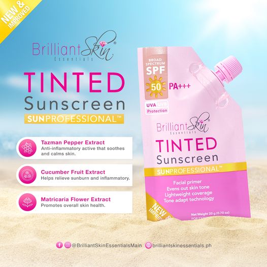 Brilliant Skin Tinted Sunscreen SPF50 PA+++ 20g (NEW & IMPROVED)