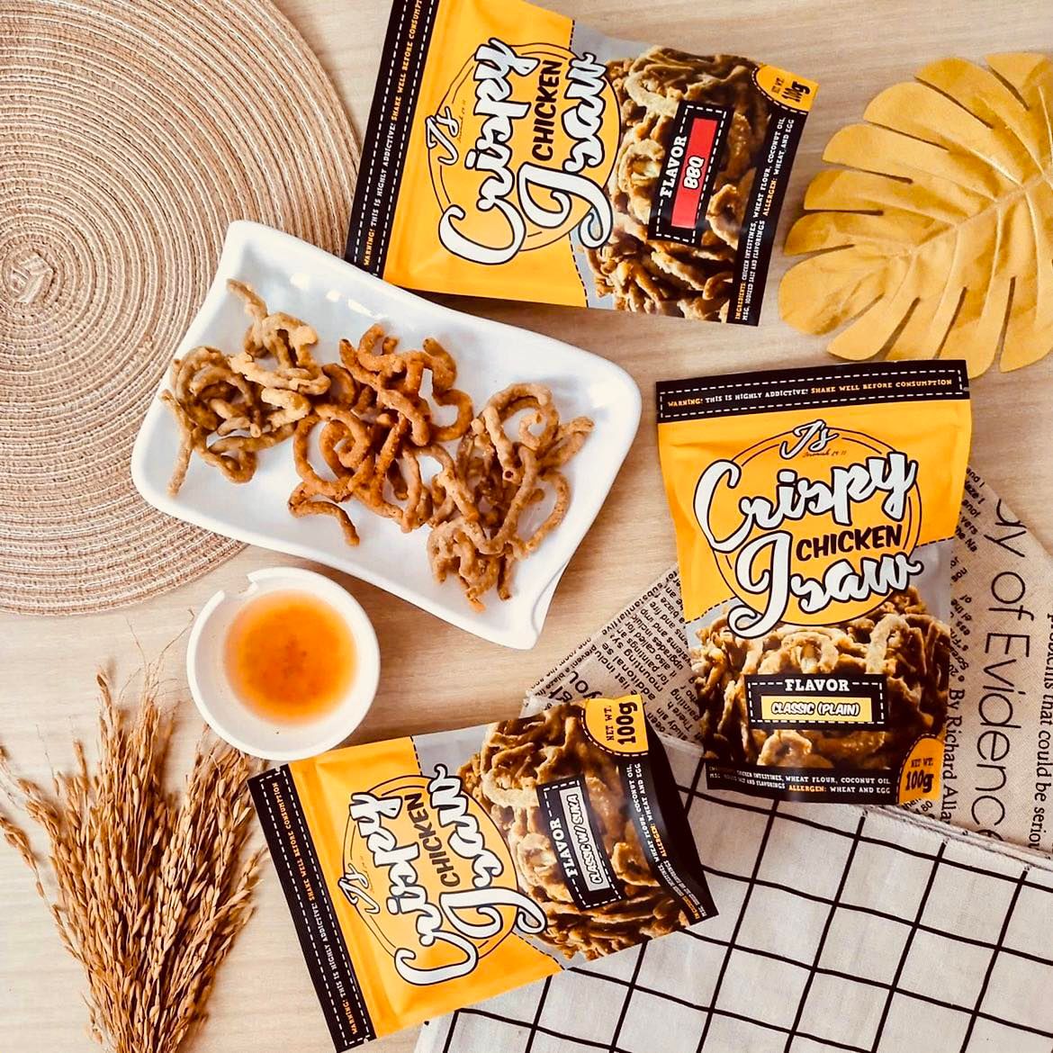 Crispy Chicken Isaw Classic w Suka