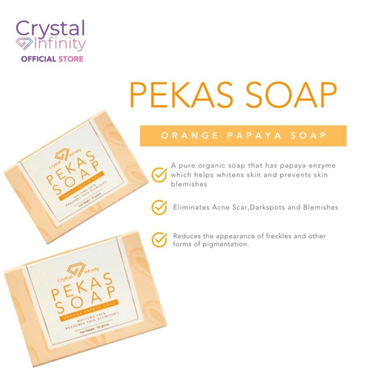 Crystal Infinity Pekas Orange Papaya Soap 150g