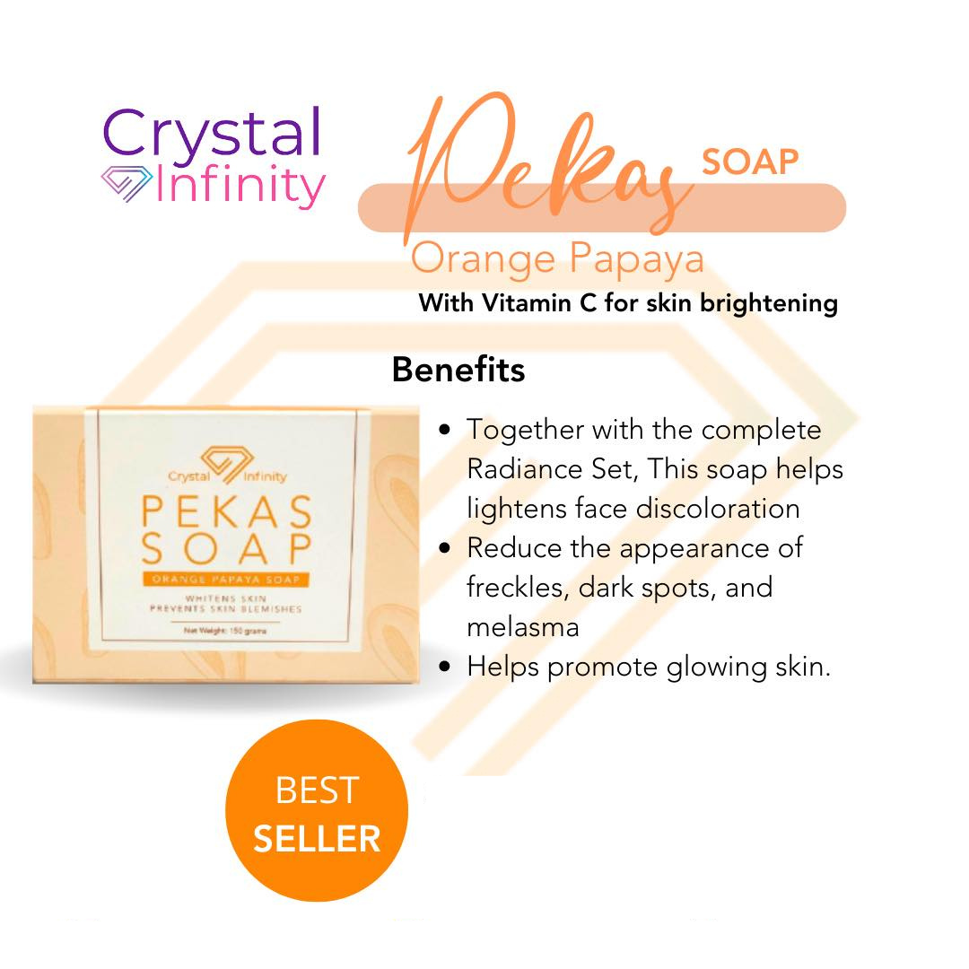 Crystal Infinity Pekas Orange Papaya Soap 150g