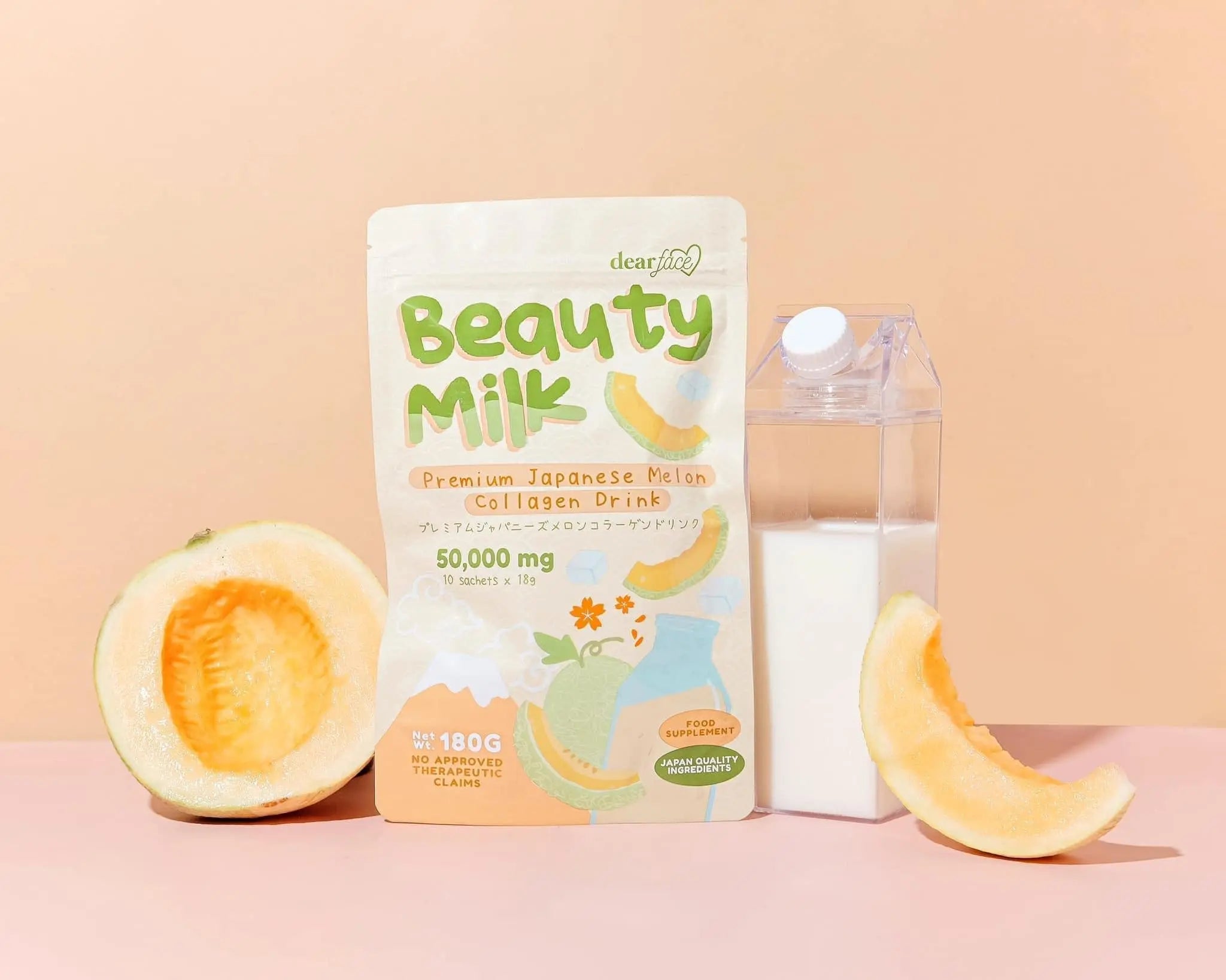 Dear Face Beauty Milk Premium Japanese Melon Collagen Drink | Love ...