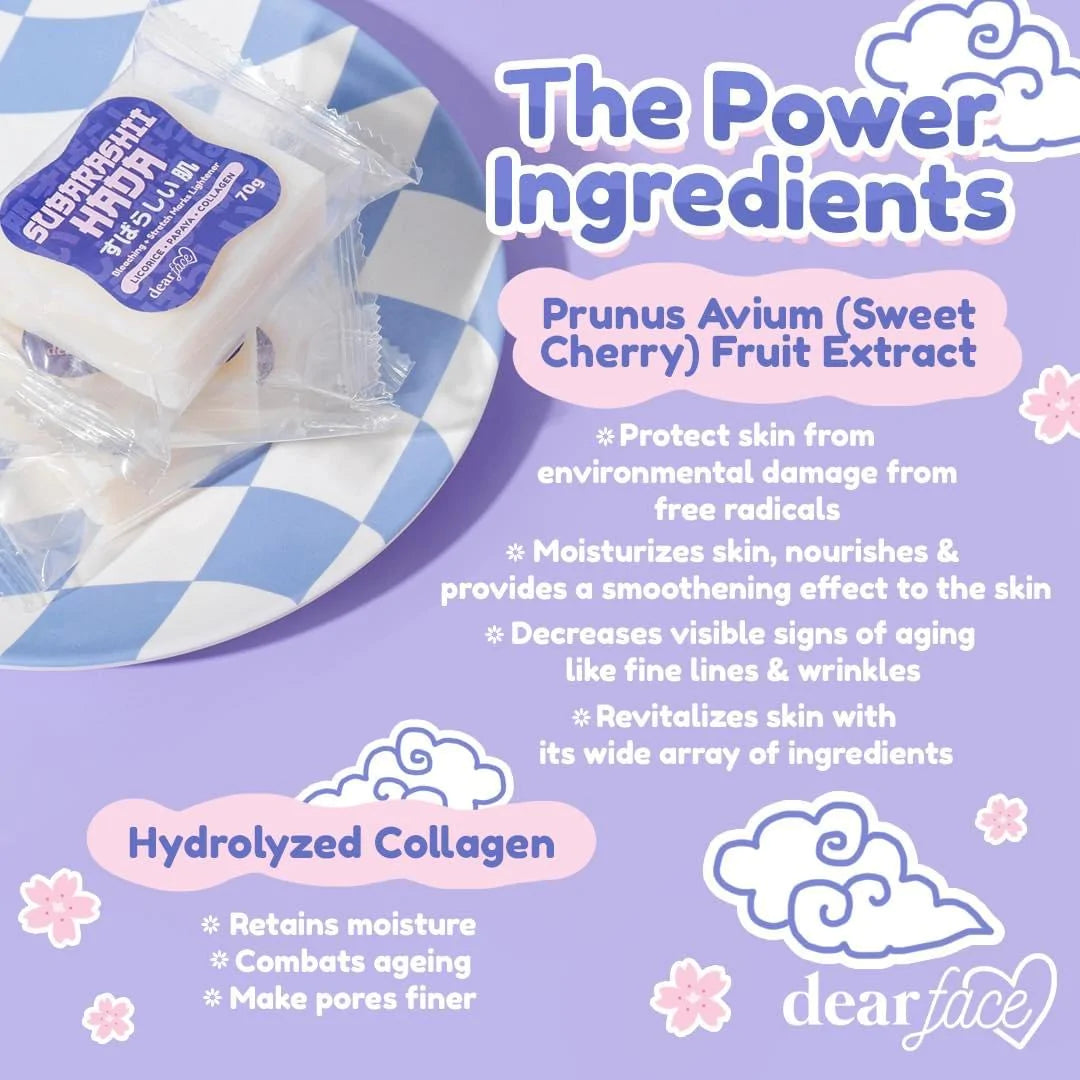 Dear Face Subarashii Hada Bleaching Soap 70g