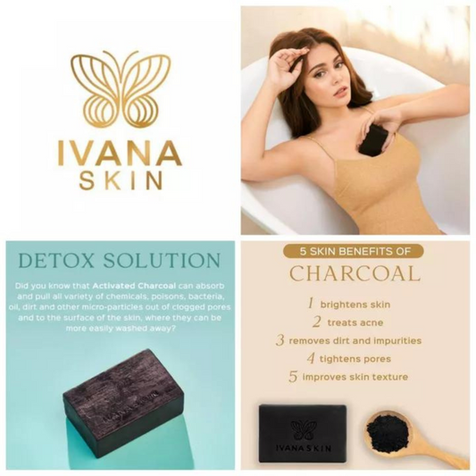 Ivana Skin Purifying Charcoal Bar (intense whitening) 135g