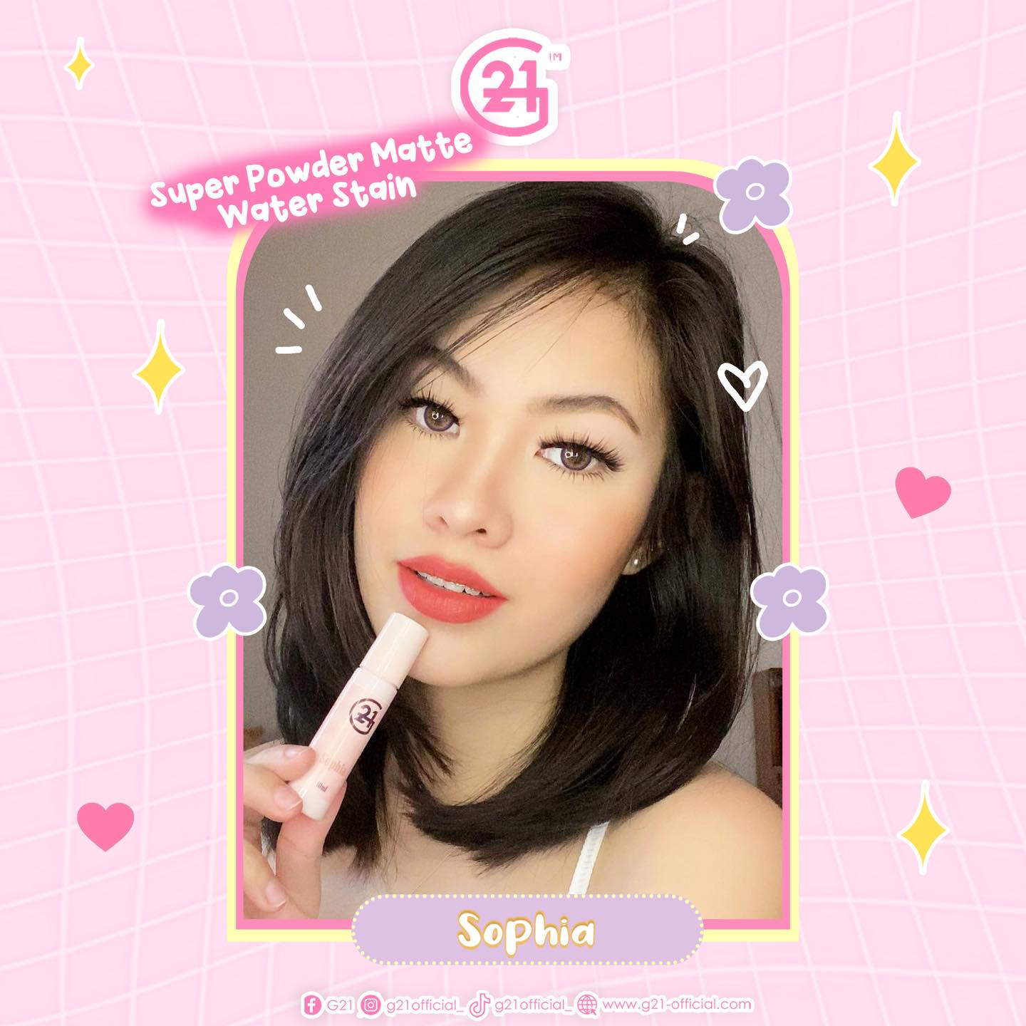 G21 Super Powder Matte Water Stain Tint 10mL sophia