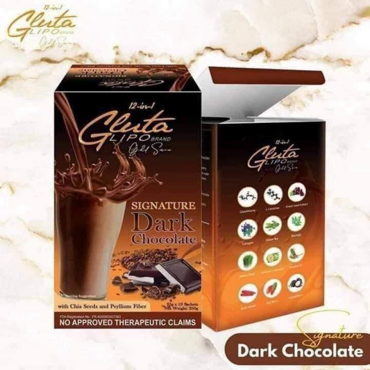 GLUTA LIPO Gold Series Signature (Dark Chocolate) - 10 Sachets