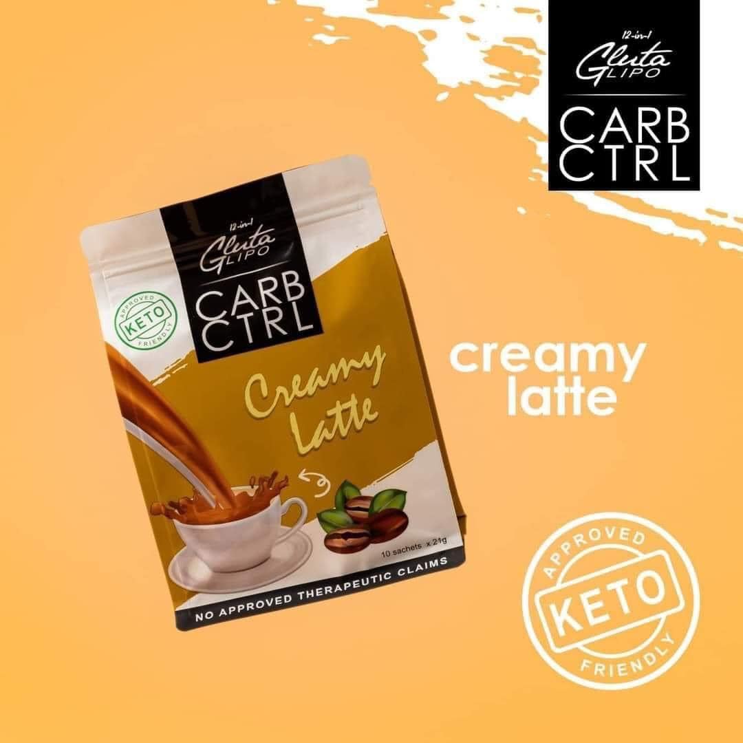 Gluta Lipo Carb Control 21g x 10 Sachets Creamy Latte