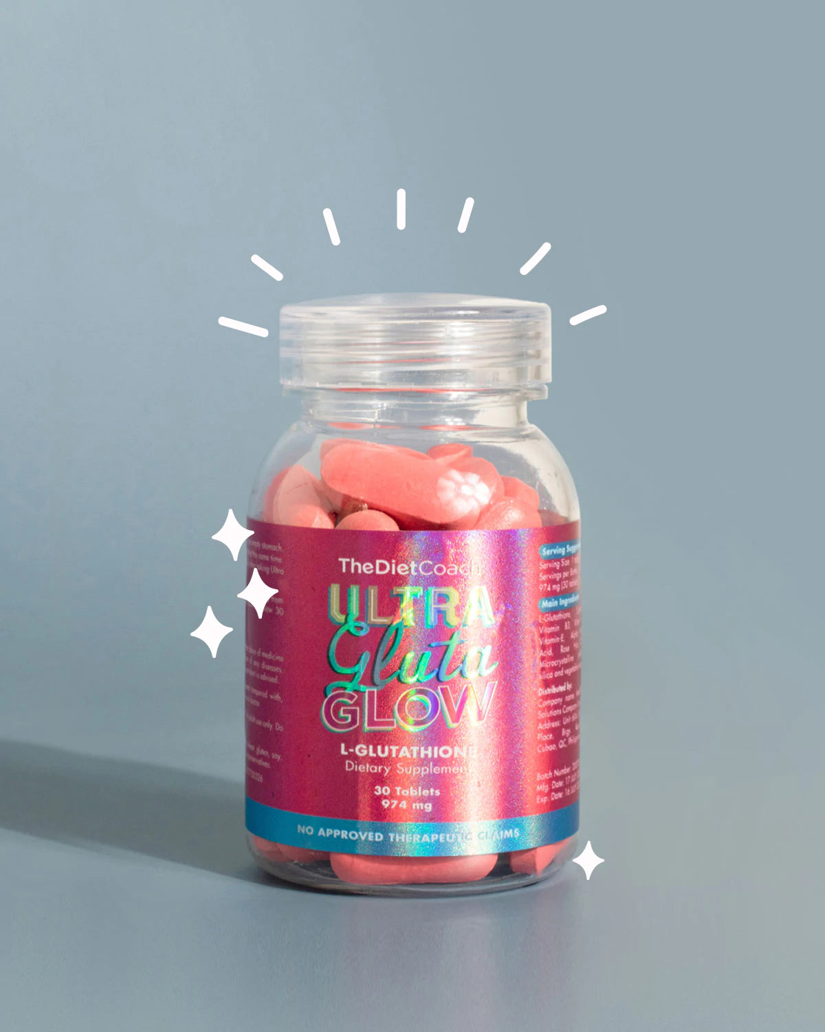 The Diet Coach Ultra Gluta Glow L-Glutathione Tablets 30s
