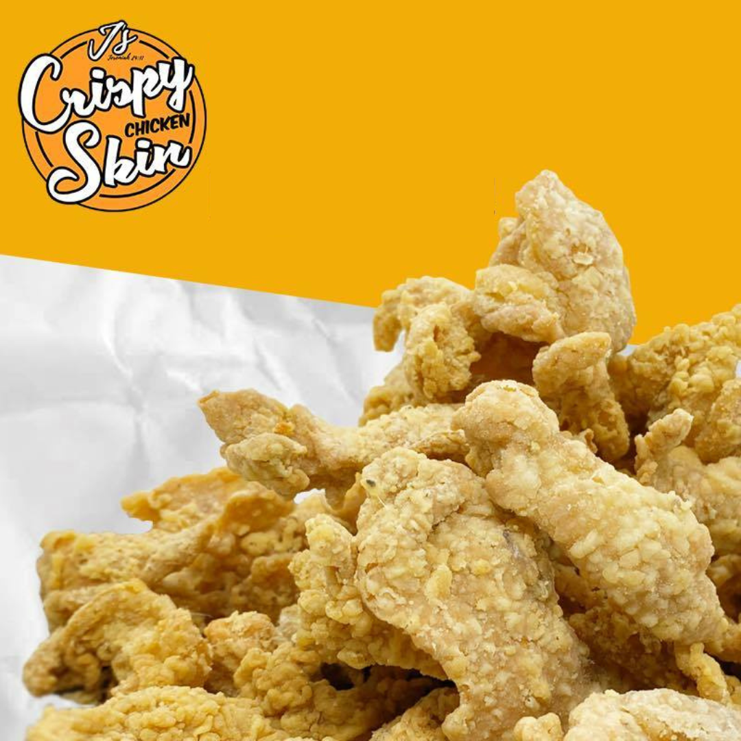 J's Crispy Chicken Skin Classic Plain 100g