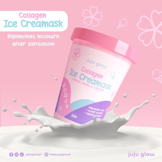 Juju Glow Collagen Ice Cream Mask 200g