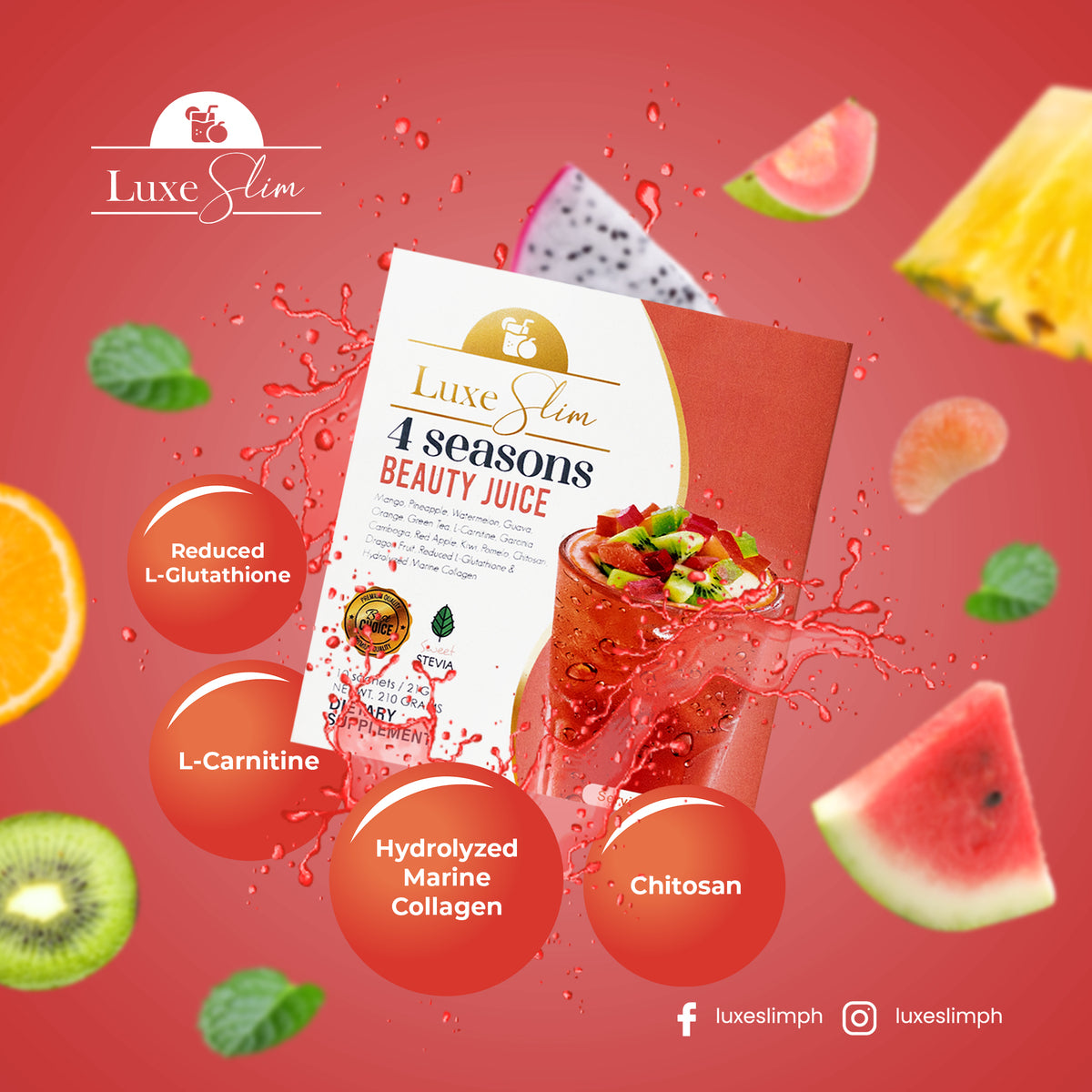 LUXE SLIM Beauty Juice (4 Seasons) sachets