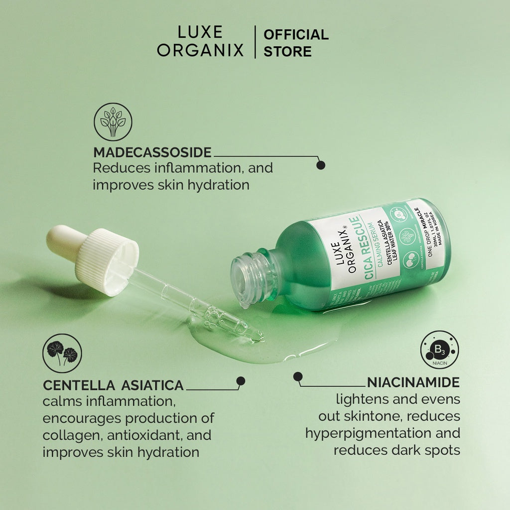Luxe Organix Cica Rescue Calming Serum 30mL
