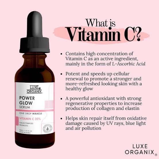 Luxe Organix Power Glow Vita Glow C Serum 30mL