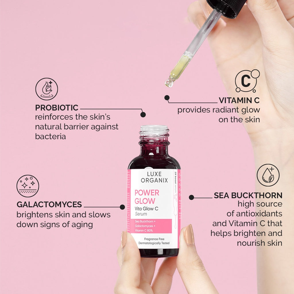 Luxe Organix Power Glow Vita Glow C Serum 30mL