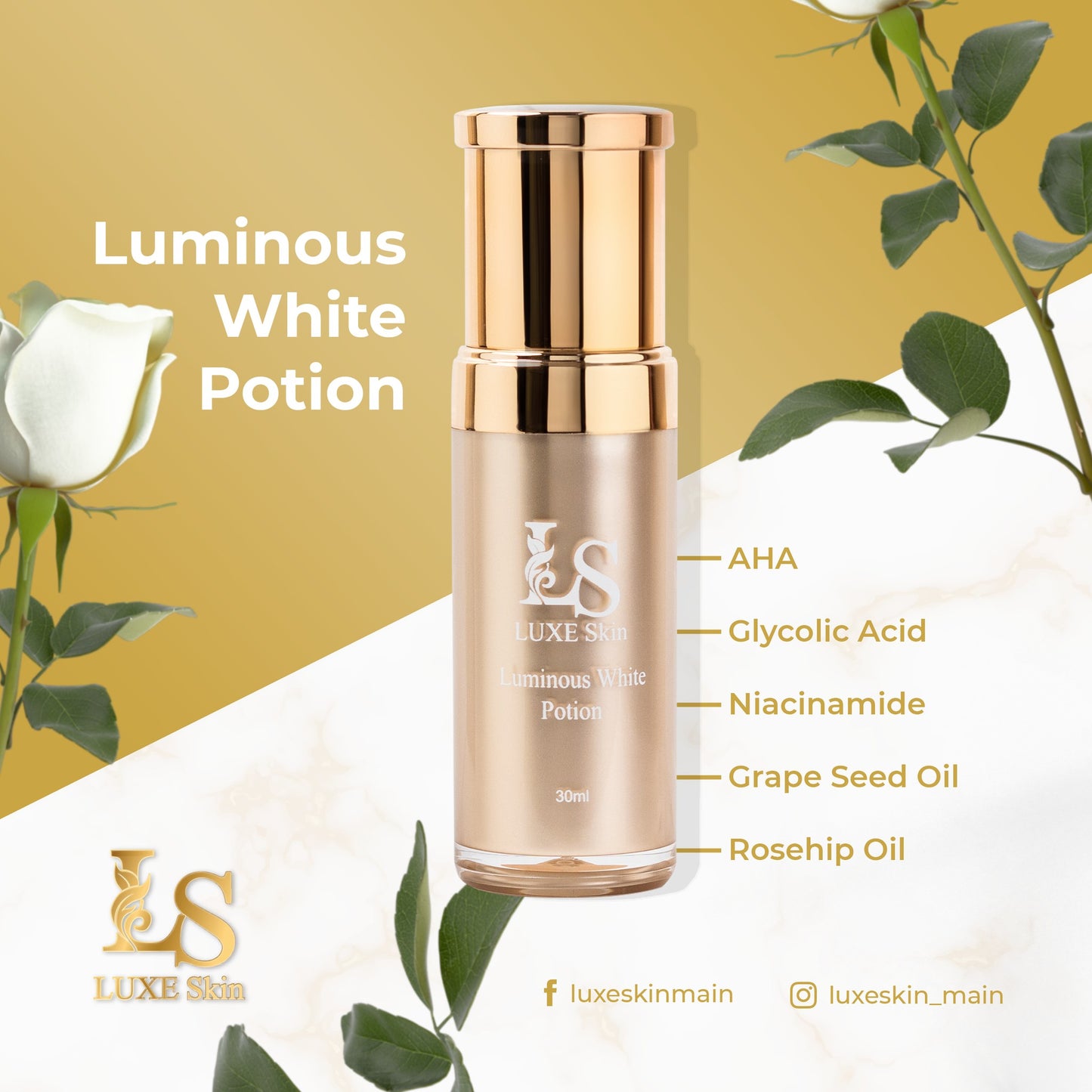 LUXE SKIN Luminous White Potion 30ml